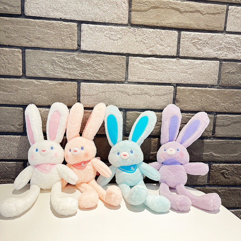 Plush Pull Ears Rabbit Stretch Doll Keychain - Minihomy