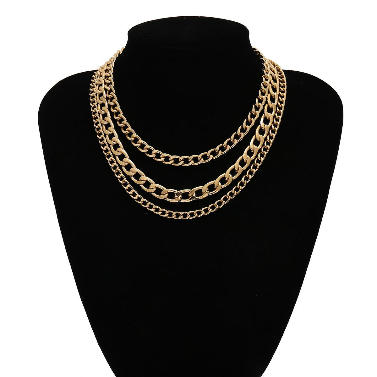 Hip Hop Ins Geometric Retro Necklace: Make a Statement with Style - Minihomy