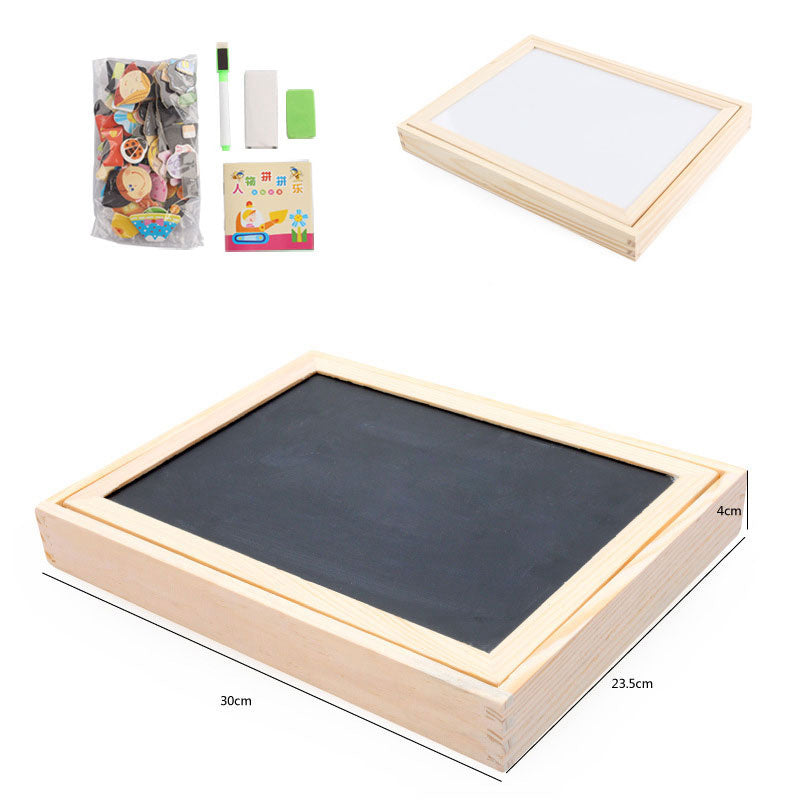 Multifunctional Magnetic Kids Puzzle Drawing Board Educational Toys Learning Wooden Puzzles Toys For Children Gift - Minihomy