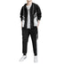 Men's Sports Sweater Suit Cardigan Hooded Sweatpants Two-piece Set High-end Running Sports Leisure - Minihomy