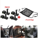 Car Headrest Hook with Phone Holder Seat Back Hanger for Bag Handbag Purse Grocery Cloth - Minihomy