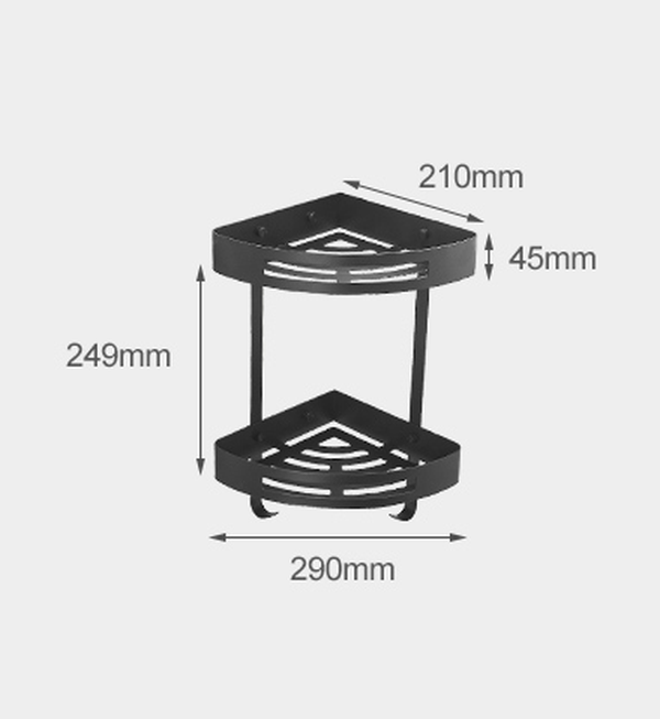 Bathroom corner shelf - Minihomy