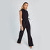 Fashion Elegant Long Sleeveless Jumpsuit Summer V-neck Casual Wide Leg Long Overalls Clothing For Women - Minihomy