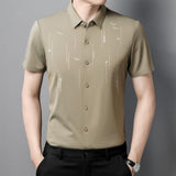 Light cooked casual Short Sleeve Shirt - Minihomy