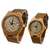 Casual Business Bamboo Leather Strap Watch - Minihomy