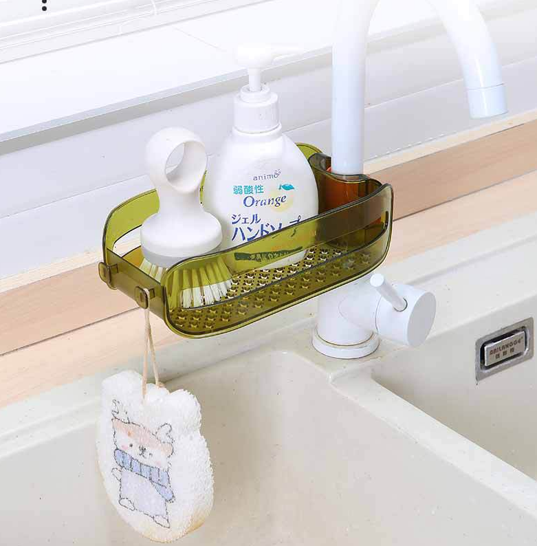 Installation-free Faucet Snap-on Sink Rack Kitchen Bathroom Suppliers Tools - Minihomy