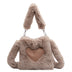 Love Handbags Winter Plush Shoulder Bags For Women - Minihomy