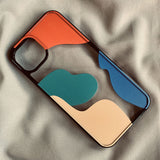 Color Block Contrast Color Geometry Suitable For Mobile Phone Cases - Minihomy