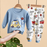 Children's Cartoon Cute Print Home Service Pajamas Set - Minihomy