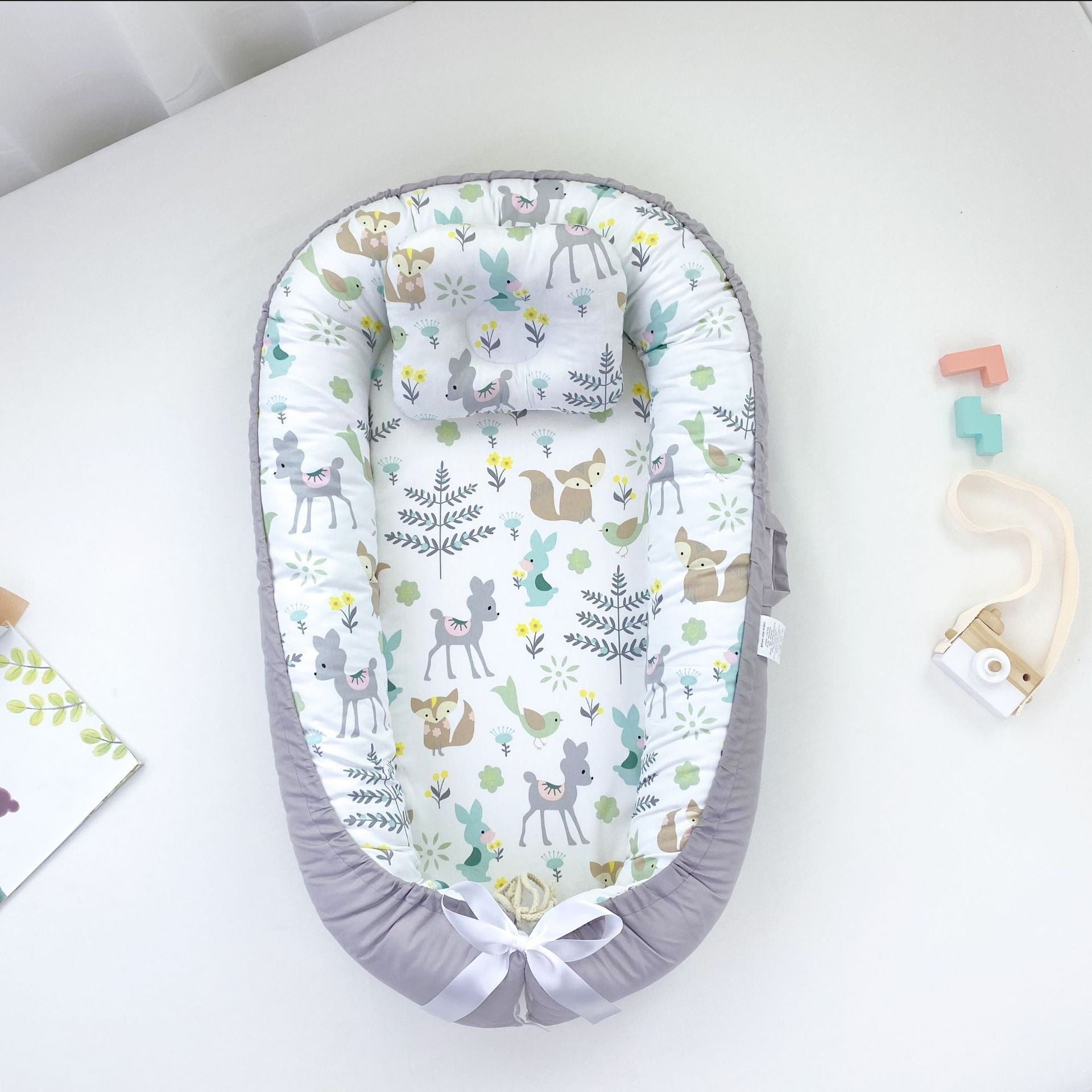 Pure Cotton Baby Nest Bed Portable Newborn Baby Bed