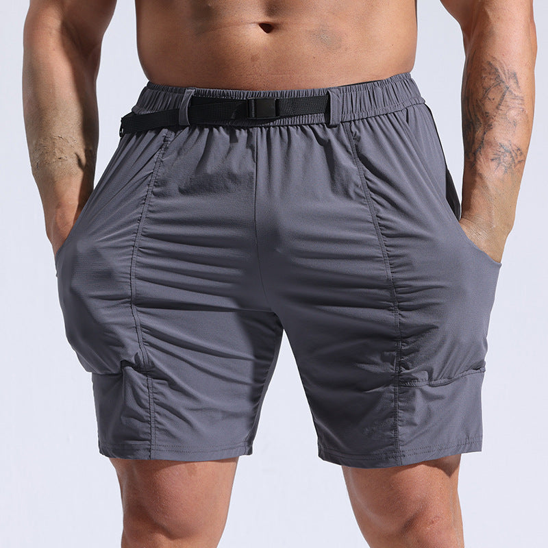 Athletic Shorts For Men With Pockets And Elastic Waistband Cargo Shorts - Minihomy