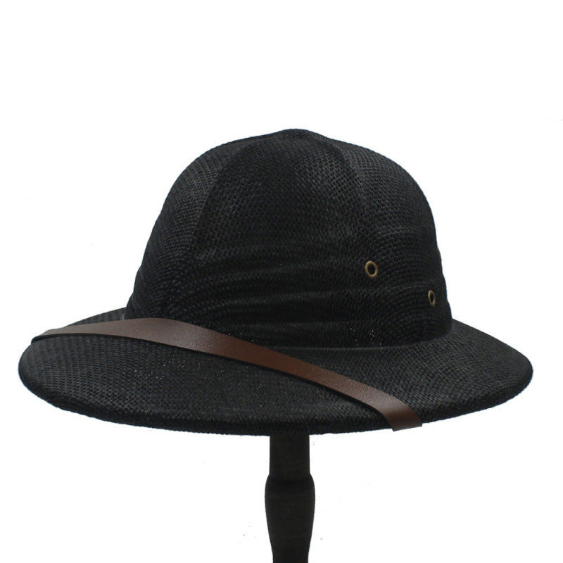 British Explorer Straw Pith Helmet Sun Hat - Toquilla