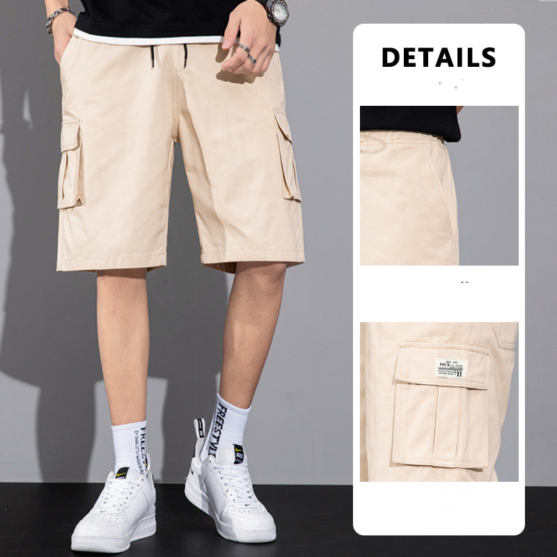 Casual Drawstring Cargo Shorts With Multi Pocket Summer Outdoor Men's Beach Pants: Your Essential Summer Companion - Minihomy