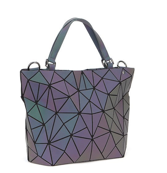 Geometric Luminous Purse And Handbag - Minihomy