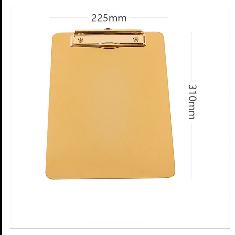 Stainless steel golden folder board