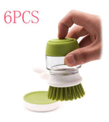 Dishwashing And Pot Washing Brush With Liquid Soap For Tableware - Minihomy