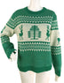 Christmas Sweater Cute Elk Geometric Print Knitted Sweater Women Winter Tops Clothes - Minihomy