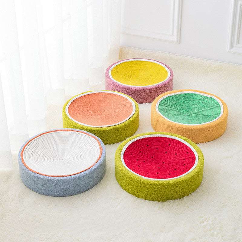 Cat Scratch Board Big Cat Toy Corrugated Cat Paper Bowl With Cardboard Bowl Grinding Claw Cat Sleeping Bed - Minihomy