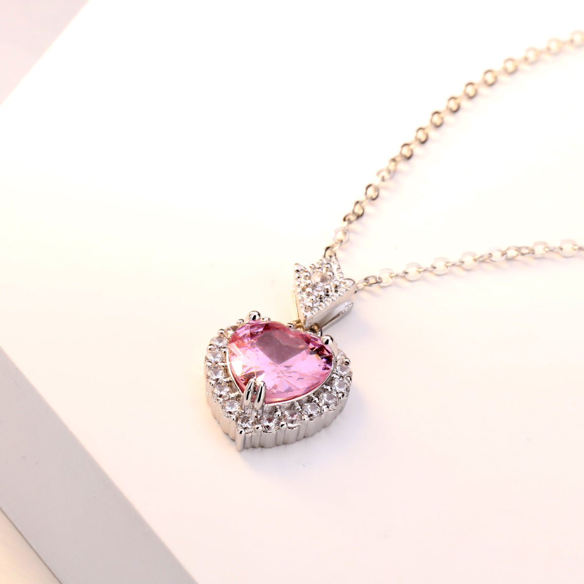 Micro-set zircon heart necklace jewelry - Minihomy