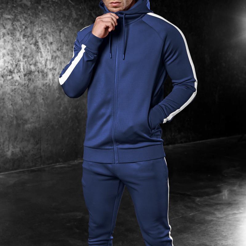 Men's Fashion Casual Running Fitness Suit Two-Piece Suit - Minihomy