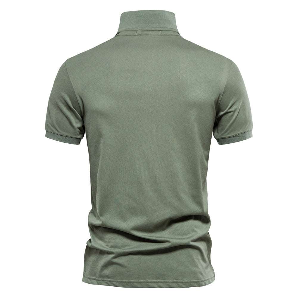 Men's Casual Cotton Lapel Sports Short Sleeve - Minihomy