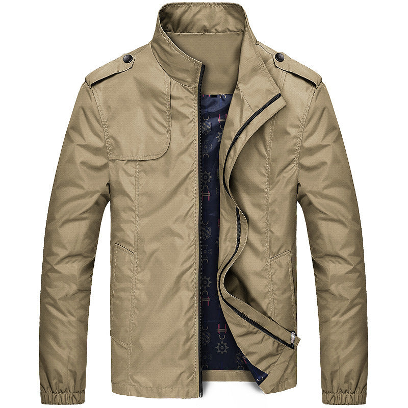 Men's Casual Solid Color Slim Jacket - Minihomy