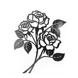 Metal Rose Art Wall Decorations Iron Wall Hanging - Minihomy