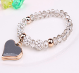 Elastic Crystal  Bracelet & Bangle Heart Bracelets - Minihomy