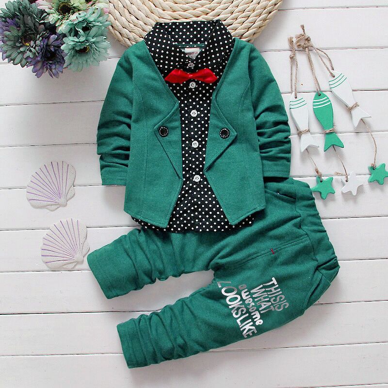 Children's Suit Bow tie Sweater Small Trousers - Minihomy