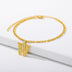 Initial Gold Letter Anklet Alphabet Pendants Jewelry - Minihomy