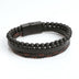 Men's Geometric Natural Stone Obsidian Magnet Bracelet - Minihomy