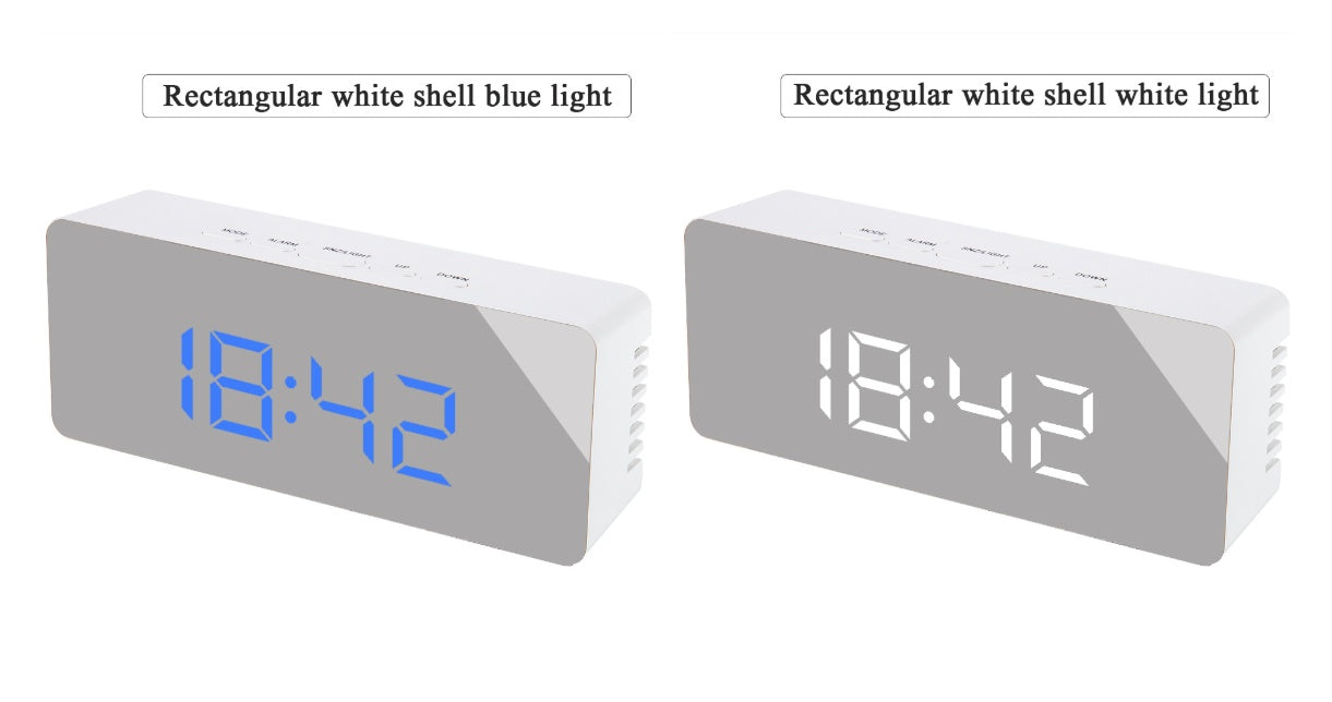 Digital LED multi-function mirror clock - Minihomy