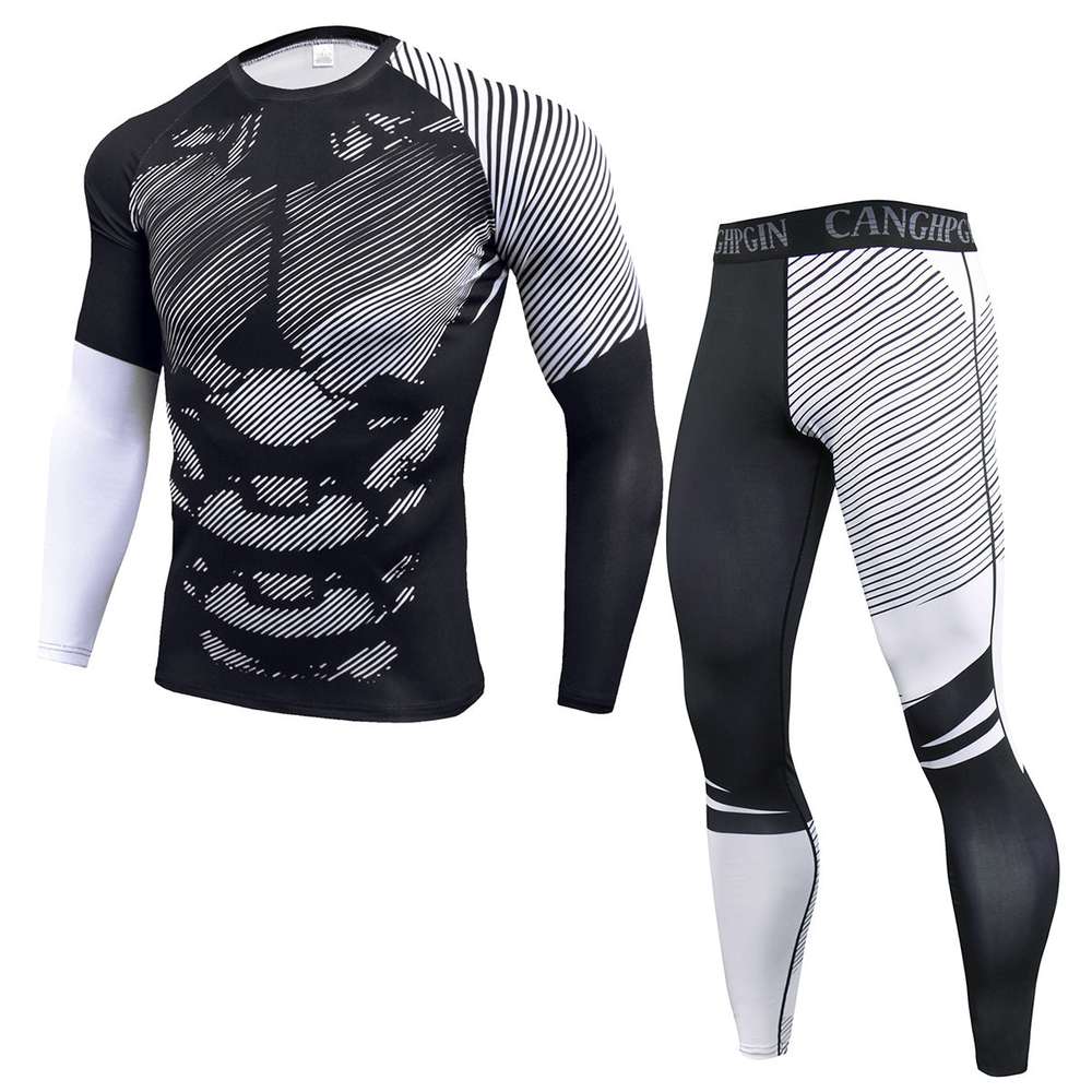 Men's PRO Tight Fitness Sports Training Suit Stretch - Minihomy