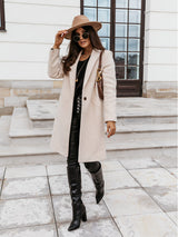 Winter wool slim coat