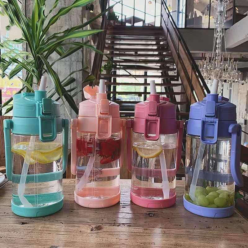 Large capacity water cup fitness sports bottle - Minihomy