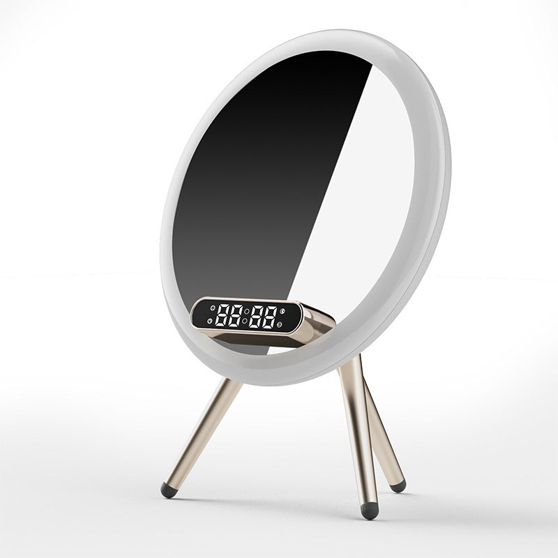 Multi -function LED Mirror Alarm Clock Wireless Charger Digital Clock Time USB Table Clock - Minihomy