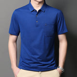 Short-sleeved Solid Color T-shirt Polo Shirt T-shirt