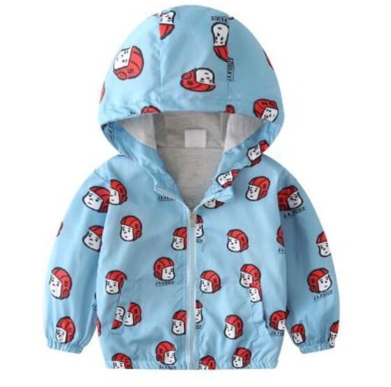 Boy jacket casual hooded jacket - Minihomy