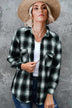 Plaid Shirt Women Spring Mid-length Loose Blouse Turndown Collar Shirt Clothing - Minihomy