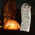 Envelope Hooded Cotton Sleeping Bag - Washable and Double Stitched for Tent Camping - Minihomy