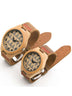 Casual Business Bamboo Leather Strap Watch - Minihomy