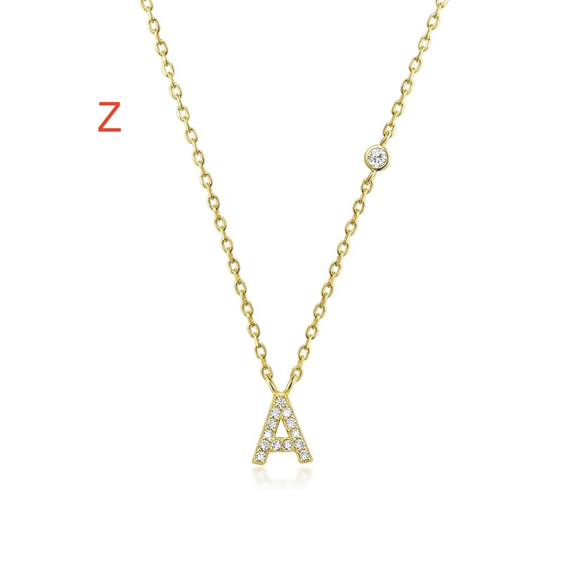 Fashion Jewelry 26 Letter Pendant Necklace Simple And Compact - Minihomy