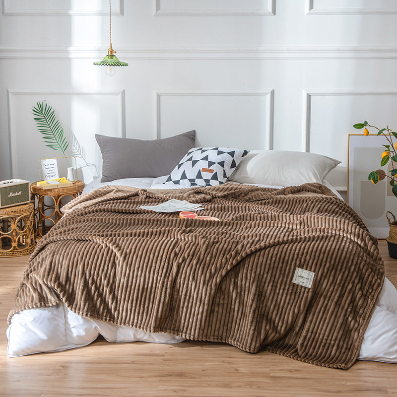 Flannel sheets Solid blanket - Minihomy