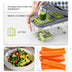 Kitchen Multi-function Vegetable Cutter - Stainless Steel + ABS - Home Chef's Essential - Minihomy