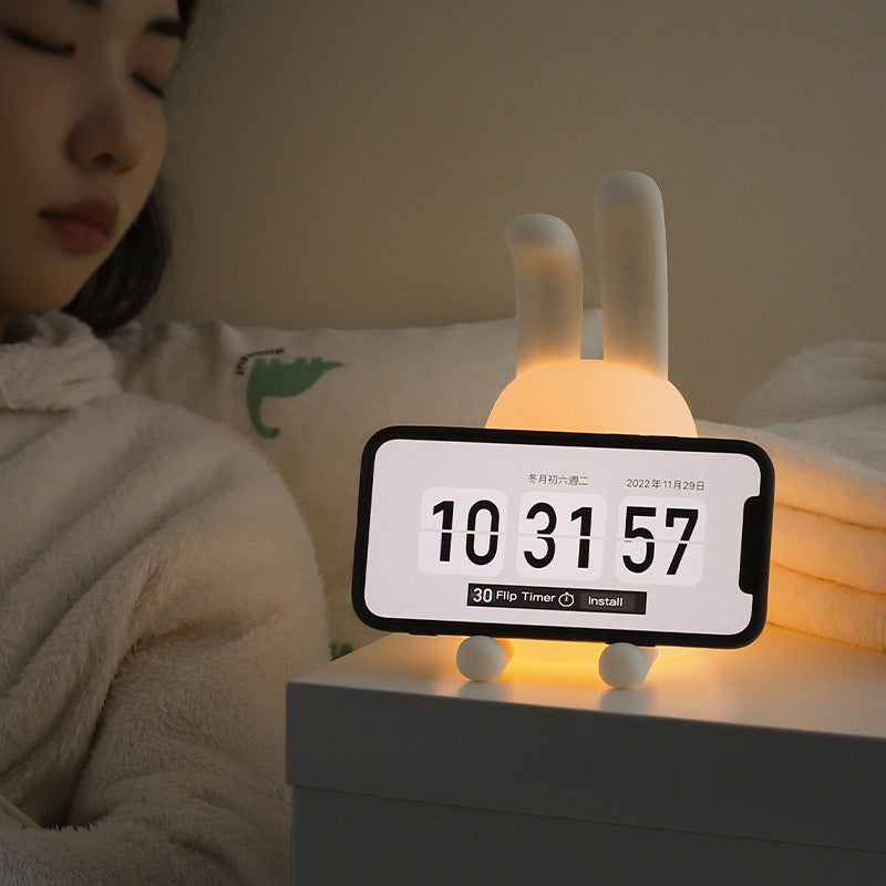 Cute Rabbit Mood Light - Dimmable LED Night Light for Baby, Kids & Girlfriend Gift - Minihomy