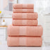 Home Simple Cotton Absorbent Towel Bath Towel 6-Piece Set: Fashionable Simplicity for Your Home - Minihomy