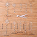 10pcs Christmas Tree Hanging Pendants Acrylic Ice Strip Snow Ceiling Xmas Ornaments - Minihomy