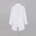 Cotton Linen Women's Long-sleeved Top Ruffle Shorts Two-piece Casual Suit - Minihomy