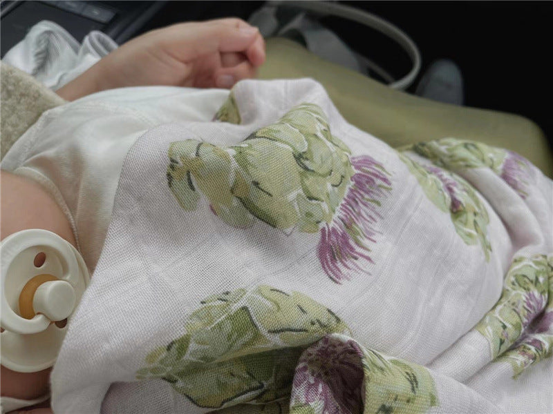 Baby Natural Organic Cotton Wrapping Blanket - Minihomy