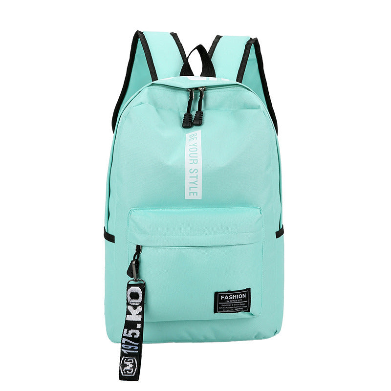 Canvas Large Capacity Fashion Letter Backpack - Minihomy